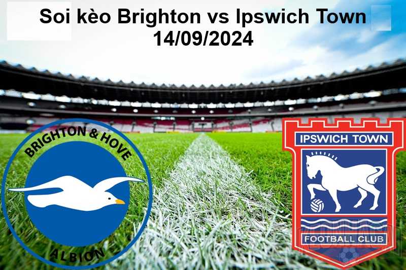 Soi kèo Brighton vs lpswich Town 14/09/2024